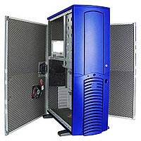 Camcorder: CHIEFTEC DA-01BLD blau + bequiet-ged�mmt PC Geh�use BigTower 6x5.25 Blau