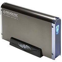 Speicherkarten: REVOLTEC Alu Book Geh�use 3� 1 Laufwerk USB2.0 Grau