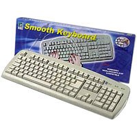 Elektronik und Foto: A-Four Tech KBU-6 Tastatur USB 106 Tasten Weiss
