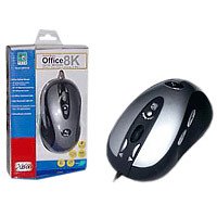 Elektronik Und Foto: A-Four Tech SWOP-80 Maus optisch PS/2+USB 8 Tasten 800dpi + Tastenrad silber