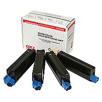 DVD Player: OKI Systems Rainbow Kit Toner schwarz/cyan/magenta/g 4x5000 Seiten C5250/C5450/C5510MFP/C5540MFP