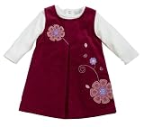 Girls 2 Piece Courduroy Cress - Burgandy: 6 Months
