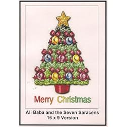 Ali Baba and the Seven Saracen Widescreen TV: Greeting Card: Merry Christmas