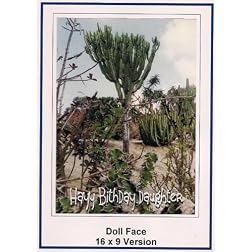 DVD Doll Face Widescreen TV:Greeting card : Happy Birthday daughter