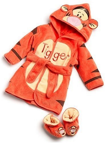 Tigger Robe & Booties size 0-9 Months
