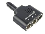 3-Way Cigarette Lighter Plug Adapter - 12v