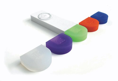 Digitalkameras: DLO Jam Caps 5 farbige Schutzkappen aus Silikon f�r den iPod Shuffle