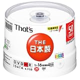 That's �ǡ�����DVD-R�ץ�󥿥֥� 4.7GB 16��® 50������ DR-47WPY50BN