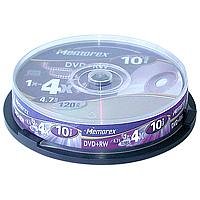 MP3 Player: Memorex DVD+RW 4x Speed 10er Spindel DVD-Rohlinge