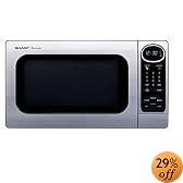 Sharp R-305KS 1-Cubic-Foot 1100-Watt Microwave Oven, Stainless