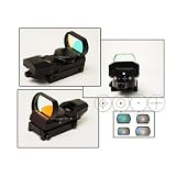 NcStar TACTICAL RED DOT WITH 4 DIFFERENT RETICLES for Rifle fix on AR15