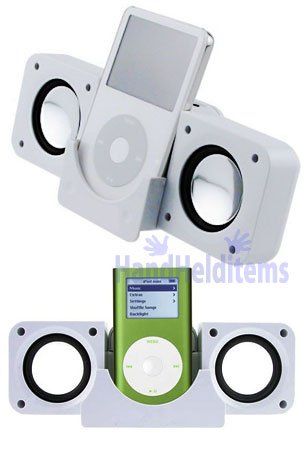 iPod Portable Boom Aluminum Speakers With USB Power Cord