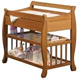 Lennox Change Table With Drawer In Honey Pine