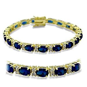 Pretty Sapphire Cubic Zirconia Bracelet