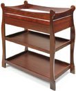 Sleigh Changing Table with Drawer - Cherry