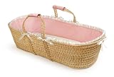 Waffle Grand Moses Basket - Pink