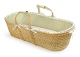 Waffle Grand Moses Basket - Sage
