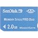 SANDISK 2GB MemoryStick Pro Duo Digital Memory Card SDMSPD2048A