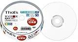 That's DVD-Rビデオ用 CPRM対応 8倍速 10枚スピンドルケース プリンタブル 白 DR-C12WPY10BA