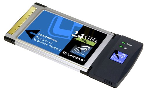 Lautsprecher: Linksys WIRELESS-G PC Card PCMCIA Wireless Lan Netzwerkkarte WPC54G-D2