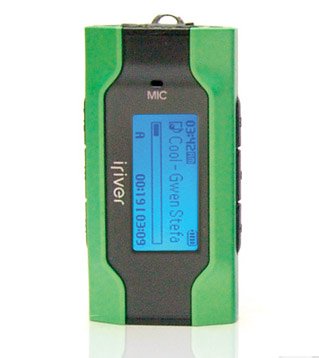 Navigationssysteme: iriver T 30 Tragbarer MP3-Player 512 MB gr�n/schwarz