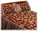 Jacquard King Comforter Set, Burgundy/Gold