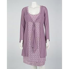 Lilac Lace Tea Dress by Zaftique