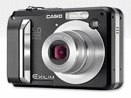 Casio EXILIM EX-Z10 Digitalkamera (5 Megapixel) Black Velvet