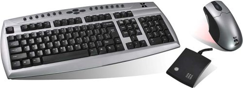Computerzubeh&ouml;r: X-TENSIONS XK-246 RF Deskset Multimedia Pro, Silver (Funk Maus und Tastatur mit Multimediakeys)