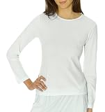 Nautica Sleepwear Womens Rib Knit Long Sleeve Crewneck