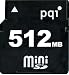 PQI PQIオリジナル miniSDカード 512MB 永久保証 7MB/sec アダプター付き [QMSD-512]