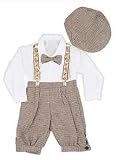 Boys Holiday Clothing, Boys Knicker & Vest set ~ Bow Tie and Suspenders too