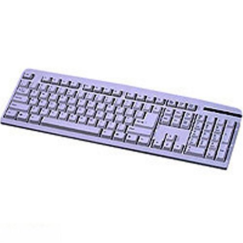 Kompaktanlagen: KeySonic ACK-201 Tastatur PS/2 104 Tasten MS W98 D Weiss