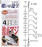 ささめ針(SASAME) 波止アジ ピンクベイト(サビキ仕掛け) 金 鈎4/ハリス0.6 S-801