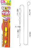ささめ針(SASAME) サヨリ流線しもり(赤袖) 赤 鈎5/ハリス0.8 W-655