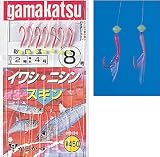 がまかつ(Gamakatsu) イワシ・ニシン スキン仕掛 赤 鈎8/ハリス2 13441