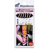 ハヤブサ(Hayabusa) 蓄光スキンサビキ (堤防小アジ五目) レッド 9号-2 HS400