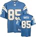 Antonio Gates San Diego Chargers Light Blue NFL Replica Jersey