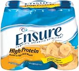 Ensure High Protein Complete Balanced Nutrition Drink, Ready to Use, Banana, 24- 8 Fluid Ounce... by Ensure