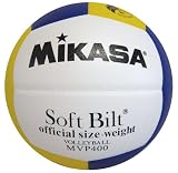 ミカサ カラーバレーボール ホワイト×イエロー×ブルー MVP400