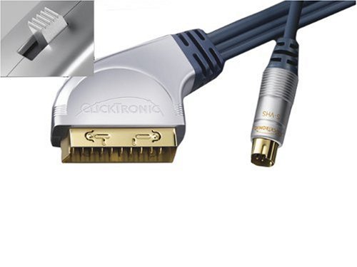 Camcorder: Clicktronic Scart-Stecker mit Schalter > S-VHS-Stecker - 5m