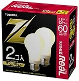 東芝 ネオボールZリアル 電球形蛍光ランプ ボール電球60ワットタイプ 電球色 2個パック EFA15EL12-R-2P