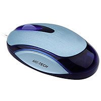 MP3 Player: MS-TECH SM-75 Maus optisch USB + PS/2 3 Tasten 600dpi + Tastenrad blau