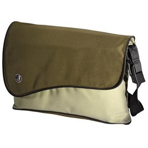 Camcorder: Caseman Notebooktasche College, 17 Zoll, Braun/Oliv