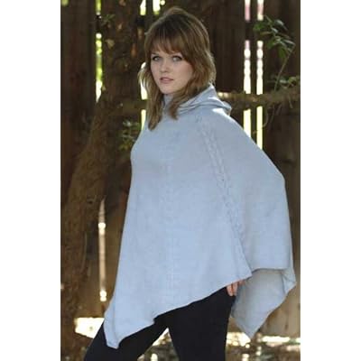 Alpaca Lilac Hood Poncho