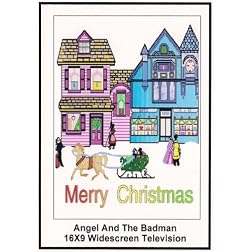 Angel and The Badman Widescreen TV: Greeting Card: Merry christmas