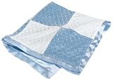 Cocalo Sherpa Dot Patchwork Blanket Blue/White