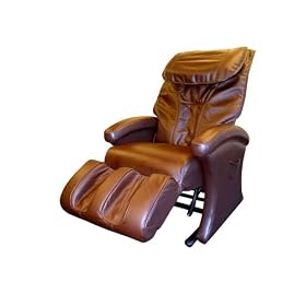Body Relaxer HX-3000 Luxury Shiatsu Massage Lounger with Memory Foam, Brown Leather by 