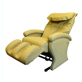 Body Relaxer HX-3000 Luxury Shiatsu Massage Lounger with Memory Foam, Cashew Leather by 