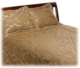 Malibu Shores Jacquard 4-Piece Queen Comforter Set, Gold